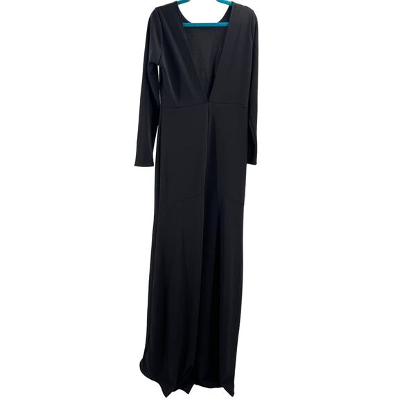 LULU'S 2x Plus Wait For Me Black Long Sleeve Mermaid Formal Maxi Dress NEW B22 - Picture 4 of 8